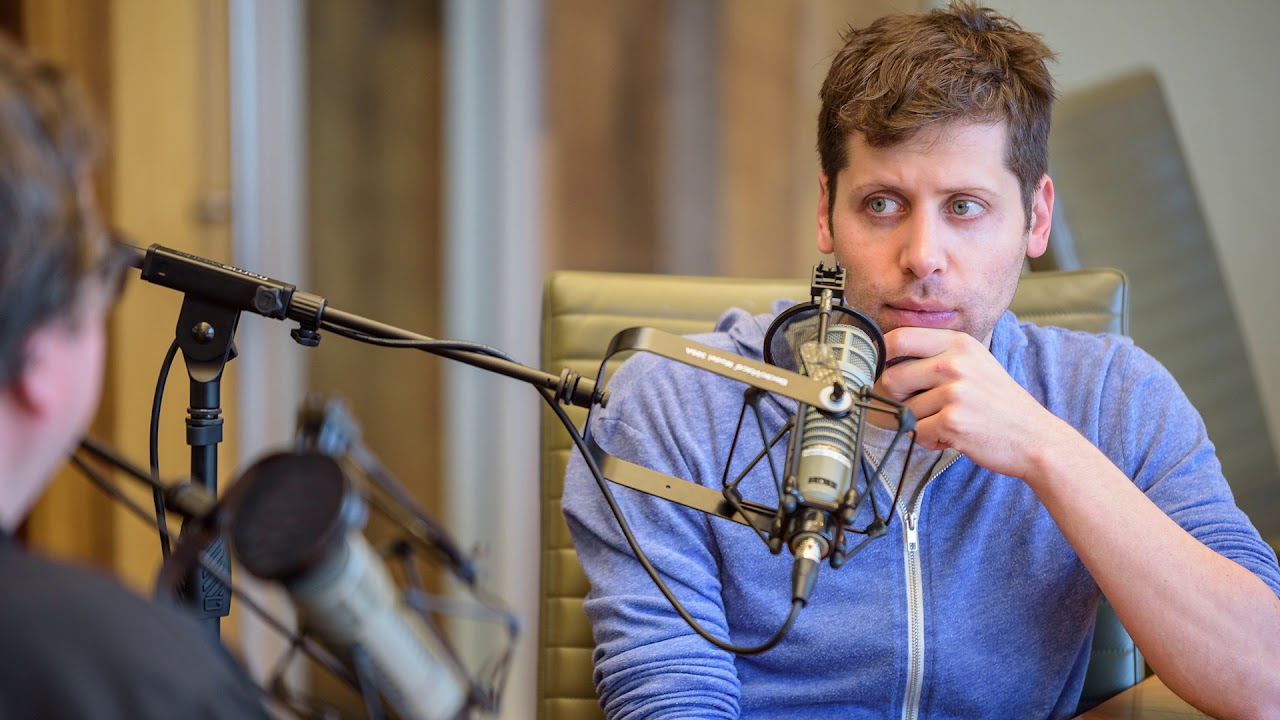 Sam Altman discussing the future of AI and OpenAI's goals